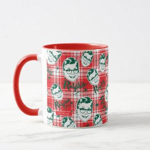 Eine Weihnachtsgeschichte   Kariertes Muster für R Tasse