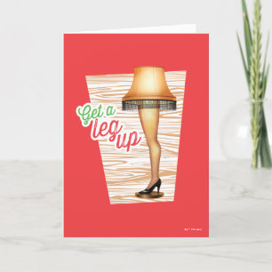 Eine Weihnachtsgeschichte-Lampe Hol dir einen Vo Feiertagskarte