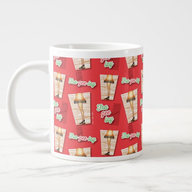 Eine Weihnachtsgeschichte | Lampenmuster Jumbo-Tasse (Links)