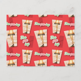 Eine Weihnachtsgeschichte | Lampenmuster Postkarte