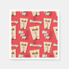 Eine Weihnachtsgeschichte | Lampenmuster Serviette