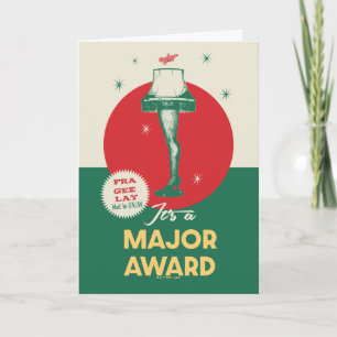 Eine Weihnachtsgeschichte   Leg Lamp Major Award Karte