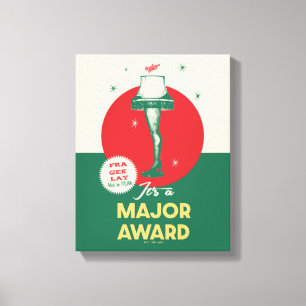 Eine Weihnachtsgeschichte   Leg Lamp Major Award Leinwanddruck