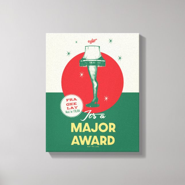 Eine Weihnachtsgeschichte | Leg Lamp Major Award Leinwanddruck (Vorderseite)