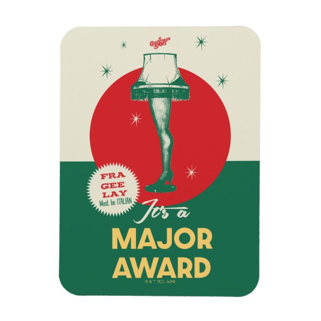 Eine Weihnachtsgeschichte | Leg Lamp Major Award Magnet (Vertikal)