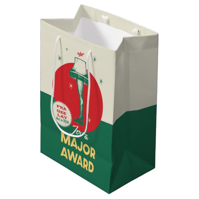 Eine Weihnachtsgeschichte | Leg Lamp Major Award Mittlere Geschenktüte (Vorderseite Schrägansicht)