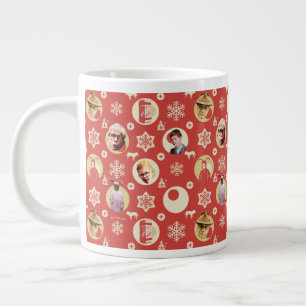 Eine Weihnachtsgeschichte Retro-Snowflake-Muster Jumbo-Tasse