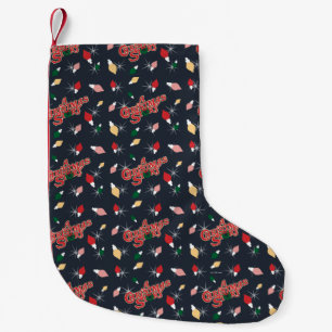 Eine Weihnachtsgeschichte   Weihnachtslichtmuster Kleiner Weihnachtsstrumpf