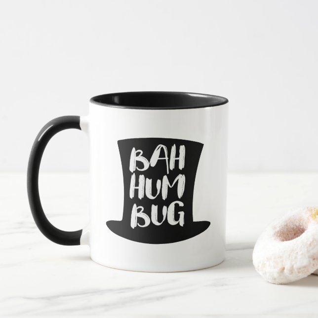 Eine Weihnachtskarol Bah Humbug Holiday Coffee Tas Tasse (Mit Donut)