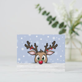 Eine Weihnachtskarte für die Rote Nase Feiertagskarte