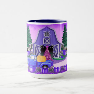 Eine Weihnachtslandschaft-Tasse Tasse
