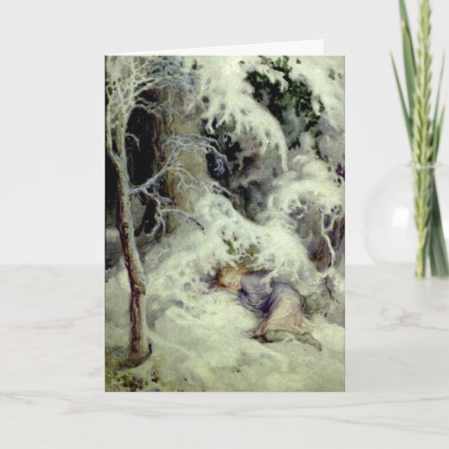 Eine Weihnachtstraum-Karte Feiertagskarte (Vorderseite)