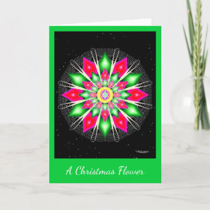 Eine Weihnachtszeit-Blume Feiertagskarte