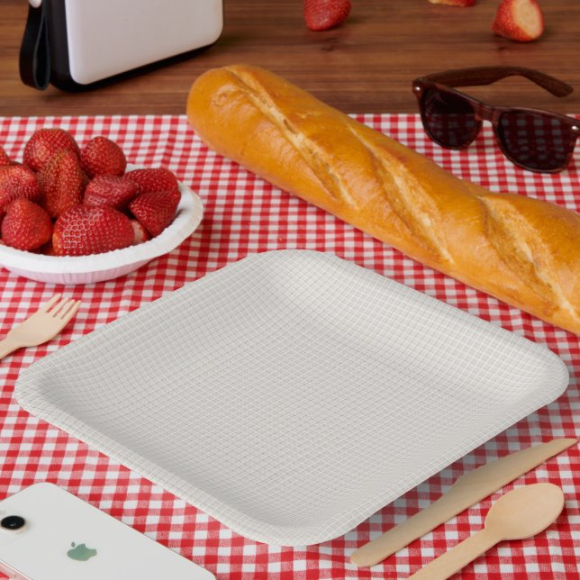 Eine weiße, designoptimierte Form, die die Sauberk Pappteller (Picknick)