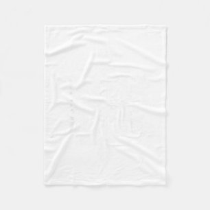 Eine weiße Schneeflocke Fleecedecke