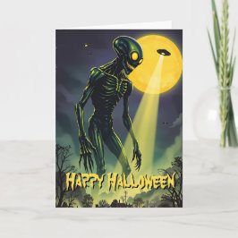 Eine weitere Alien Invader Halloween Karte