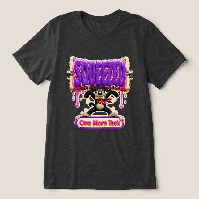 Eine weitere Aufgabe eingequetscht Lustiger Burnou Tri-Blend Shirt (Design Vorderseite)