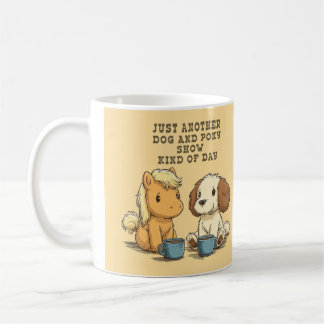 Eine weitere Hunde- und Pony-Show Kaffeetasse