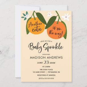 Eine weitere kleine Süsse Orange Baby Sprinkle Einladung