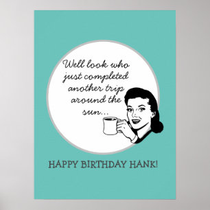 Eine weitere Reise um die Sonne Funny Retro Custom Poster