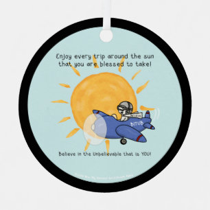 Eine weitere Reise um die Sonne Ornament Aus Metall