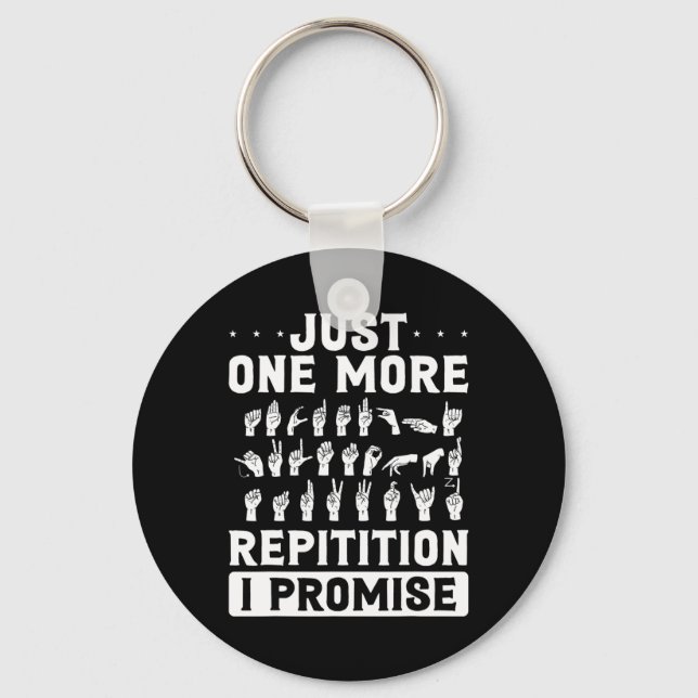 Eine weitere Repitition I verspricht Design für de Schlüsselanhänger (Vorderseite)
