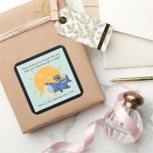 Eine weitere Rundreise um die Sonne Quadratischer Aufkleber