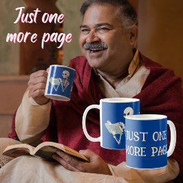 Eine weitere Seite Bookaholic Buch Liebhaber Skele Kaffeetasse