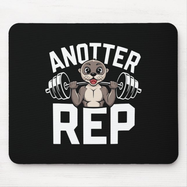 Eine weitere Wiederholung - Lustiger Bodybuilding- Mousepad (Vorne)