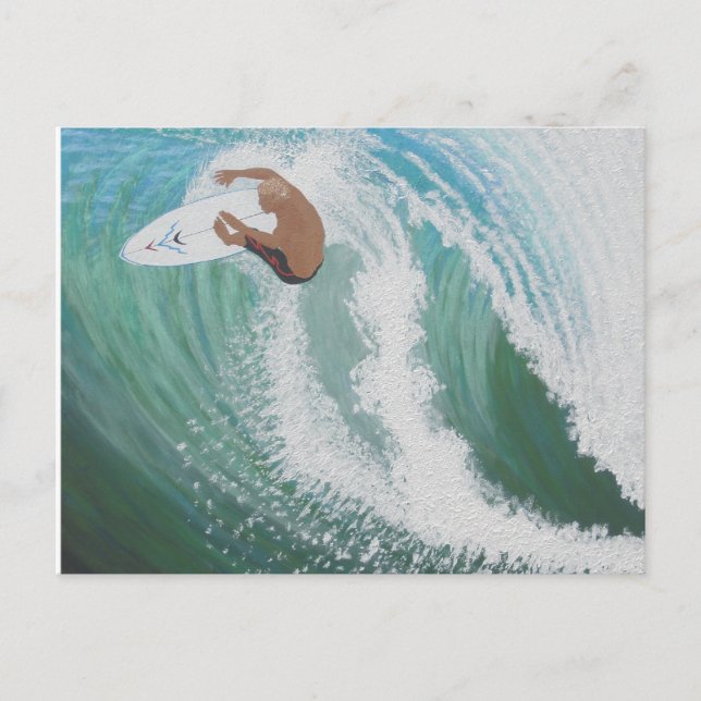 Eine Welle Postkarte (Vorderseite)