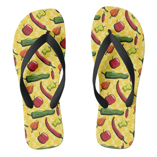 Eine Welt der Chili-Paprikaschoten Flip Flops (Fußbett)