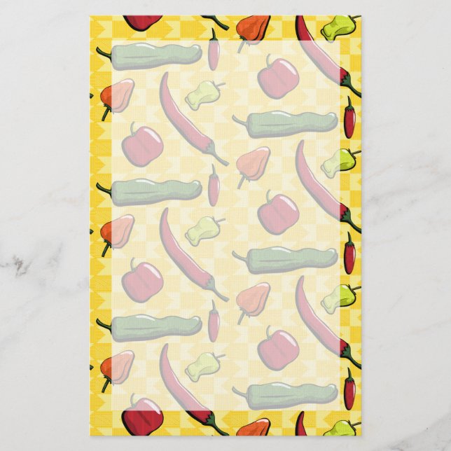 Eine Welt der Chili-Paprikaschoten-Geschichten Briefpapier (Vorderseite)