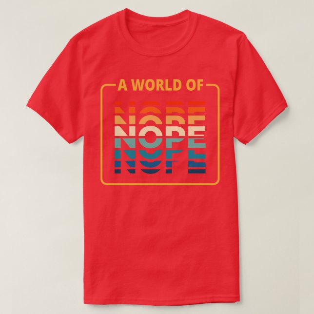 Eine Welt der Hoffnung T-Shirt (Design vorne)