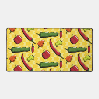 Eine Welt der Paprikaschoten des Chilis Schreibtischunterlage