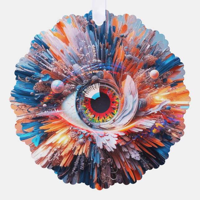 Eine Welt des Wunders beginnt mit der Vision Ornament Karte (Vorderseite)