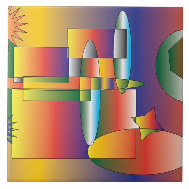 Eine Welt des Wunders und der Entdeckung Fliese (Vorderseite)