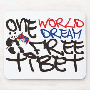 EINE WELT EINE FREIES TRAUMTIBET MOUSEPAD