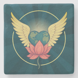 Eine Welt im Untersetzer der Liebe