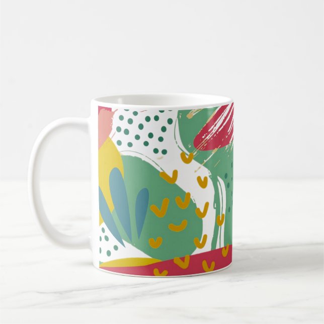 Eine Welt lebendiger Farben Kaffeetasse (Links)
