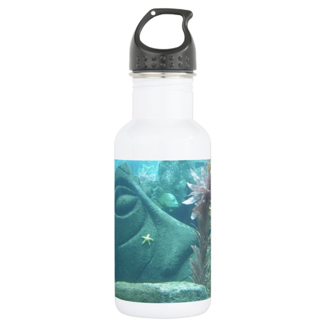 Eine Welt unter Wasser Edelstahlflasche (Vorderseite)