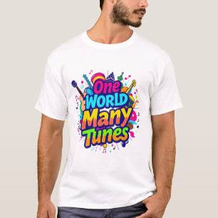 "Eine Welt, viele Melodien: Ein Tribut an die glob T-Shirt