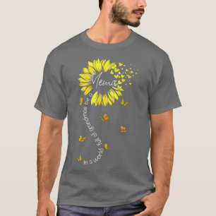 Eine Welt voller Grandmas ist eine Mema-Sonnenblum T-Shirt