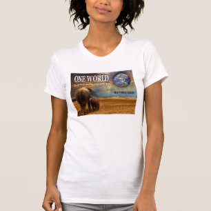 Eine Welt zerstört durch Chemtrails. T-Shirt