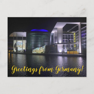 Eine Welt zum Feiern: Grüße aus Deutschland! Postkarte