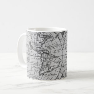 Eine Weltkarte Kaffeetasse