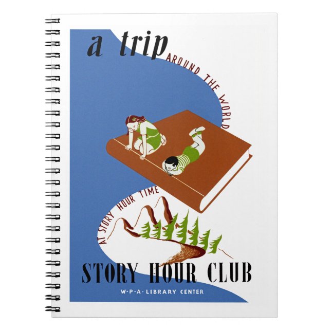 Eine Weltreise zur Story Hour Time Notizblock (Vorderseite)