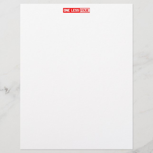 Eine weniger Fixie (Vorderseite)