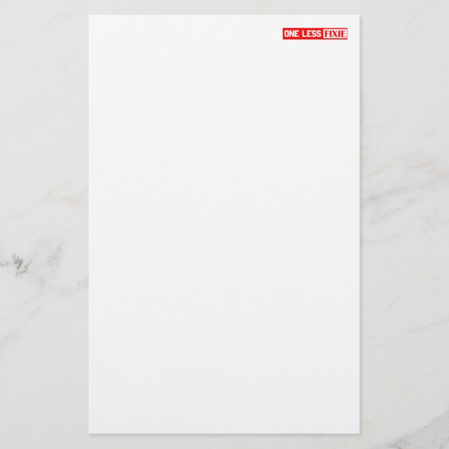 Eine weniger Fixie (Vorderseite)