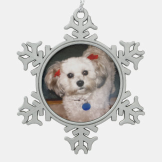 Eine wertvolle Schneeflocke Schneeflocken Zinn-Ornament