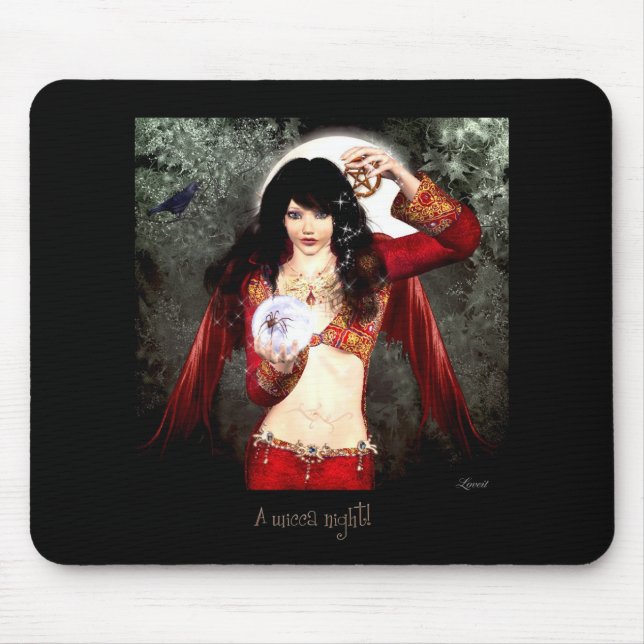 Eine wicca Nacht Mousepad (Vorne)